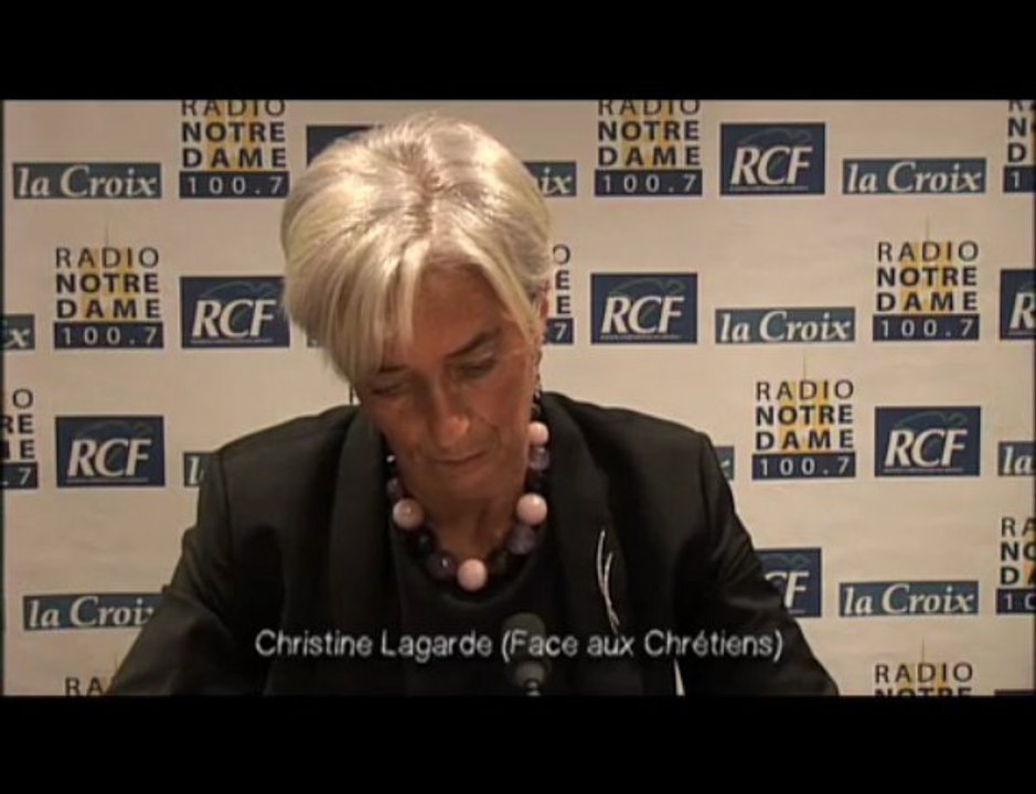 Christine Lagarde - Face aux Chrétiens partie 3 - 03/12/2009