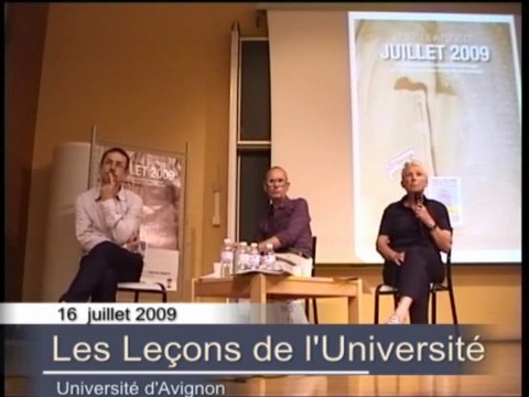 Les Leçons de l'Université 2009 - 16/07 - A & P Poirier (2)