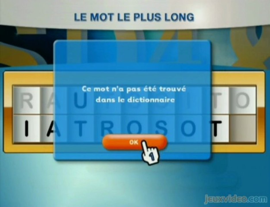 gaming live des chiffre et des lettre wii