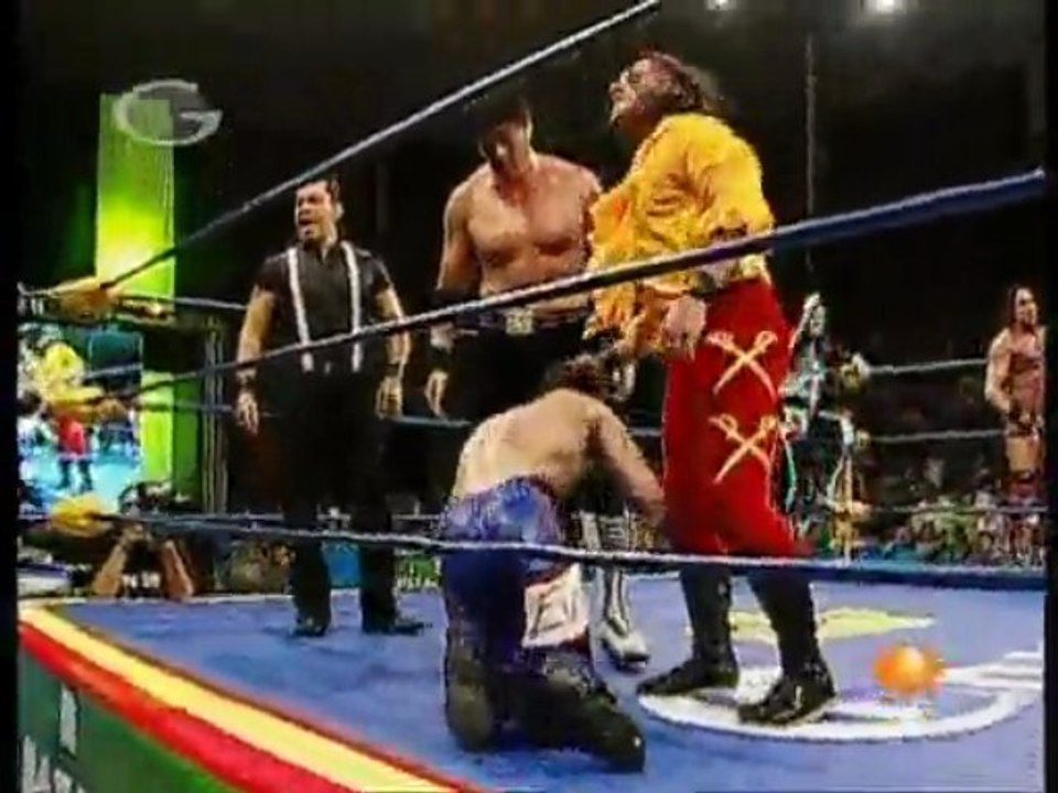 Mesías, Jack Evans, Parka Jr. vs Cibernético, Kenzo, Zorro