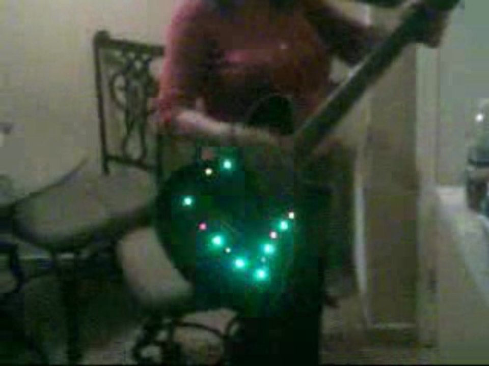 Rosa plays guitar