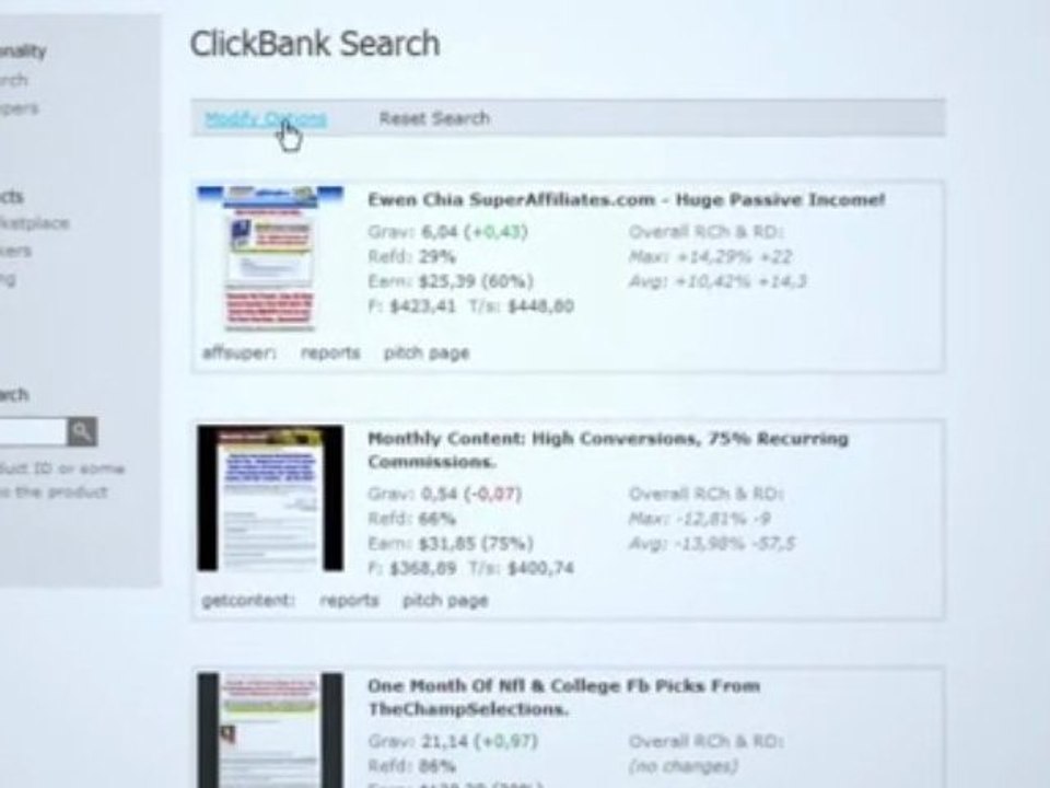 How to Change the ClickBank Products Order