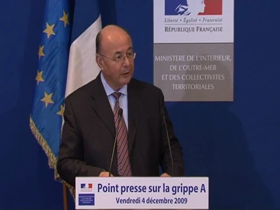 Point presse Vaccination grippe A H1N1 04.12.2009