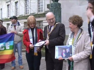 Swansea humanitarian aid convoy leaves for Gaza