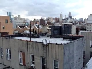 Video du toit de l'immeuble