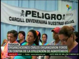 Foro contra utilización de agrotóxicos en Paraguay