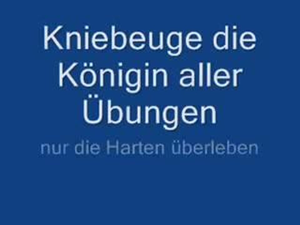 Geile Kniebeugen
