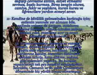 YÖRÜKLERİN ÖZELLİKLERİ