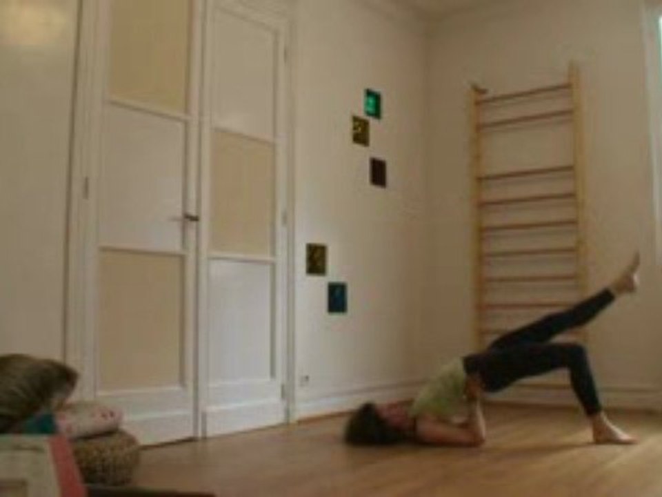 yoga asanas,  chandelle, demi-chandelle, pont