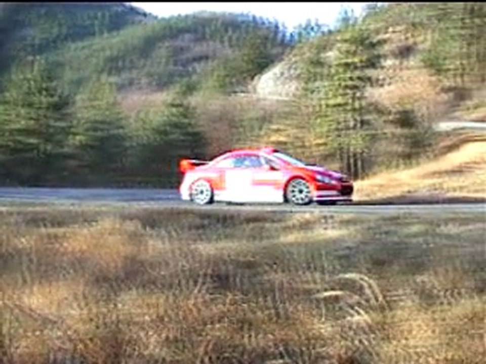 Essais Monte Carlo Gronholm 307 WRC decembre 2004