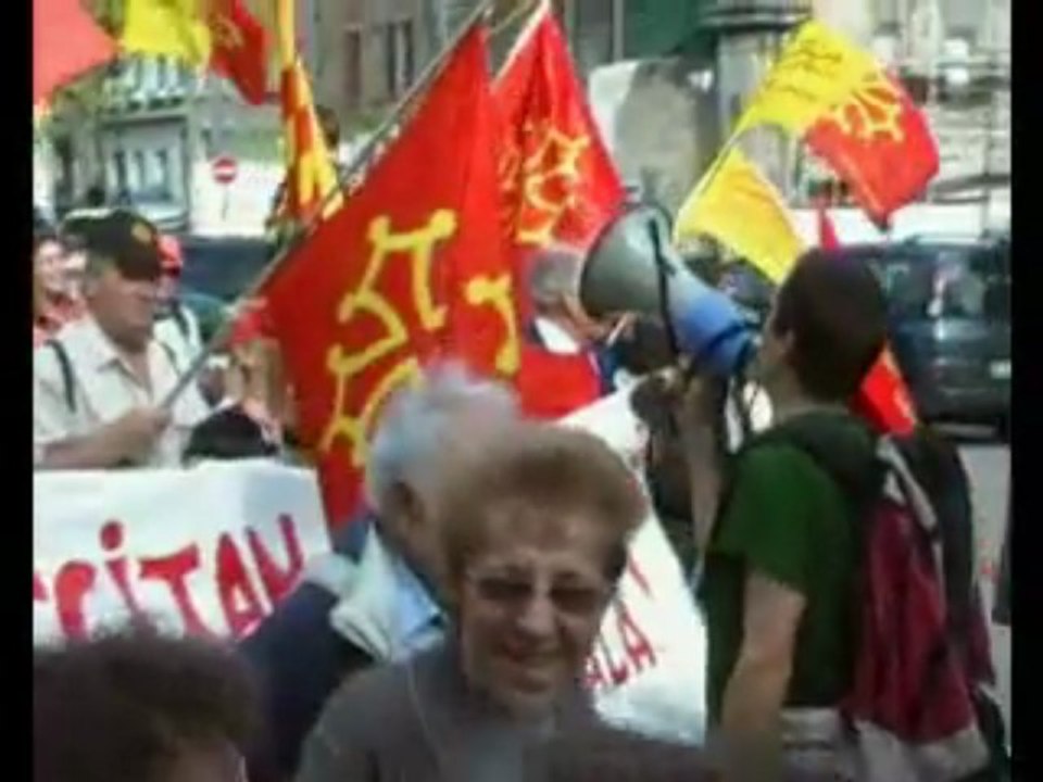 Partit Occitan (POc): Carcassona (2009) Protèsta POc