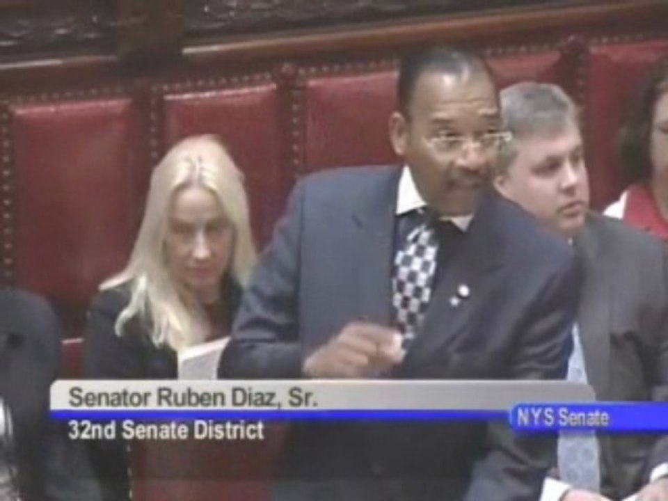 Senator Ruben Diaz on Same-Sex Marriage