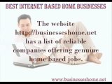Best Internet Based Home Businesses