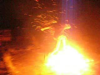 Petit saut par dessu le feu by manu