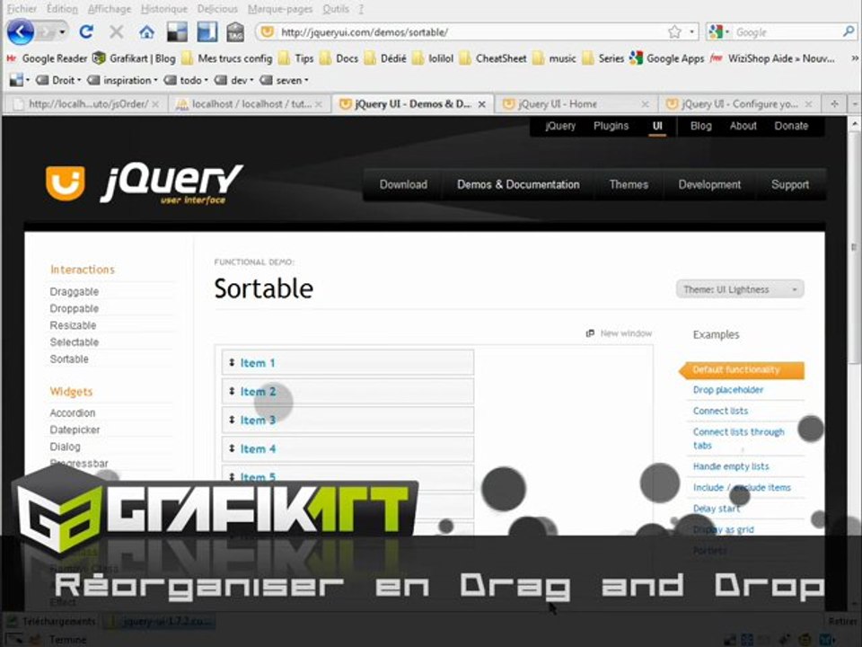 Tutoriel Vidéo : Réorganiser en Javascript