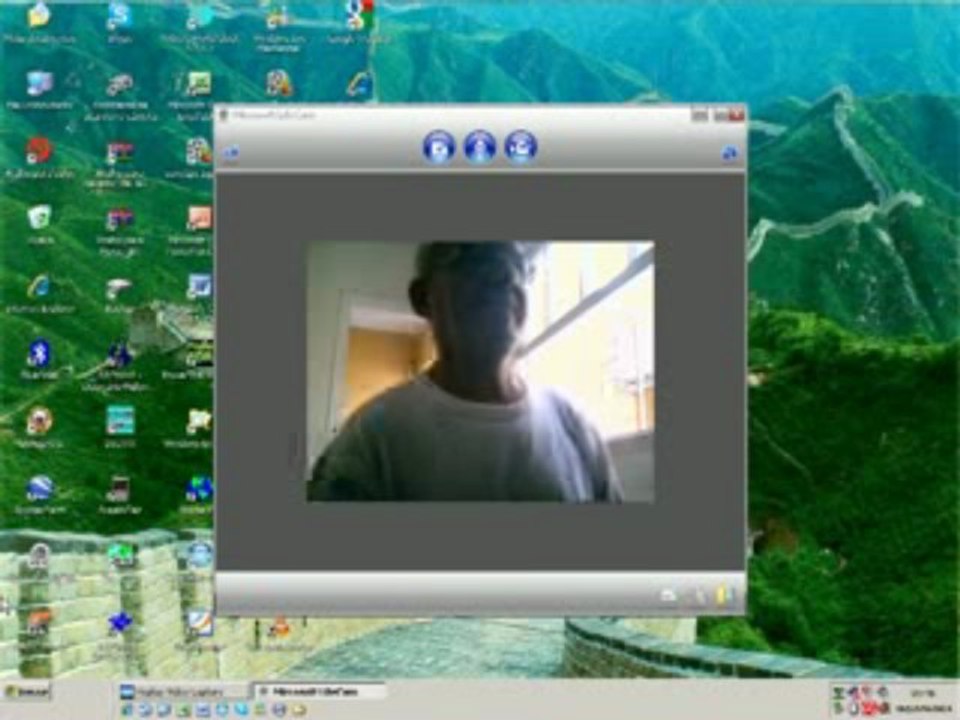 aparece eu..na web camara