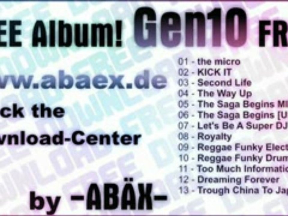 FREE ALBUM - Gen10 [13 Tracks] - by ABÄX
