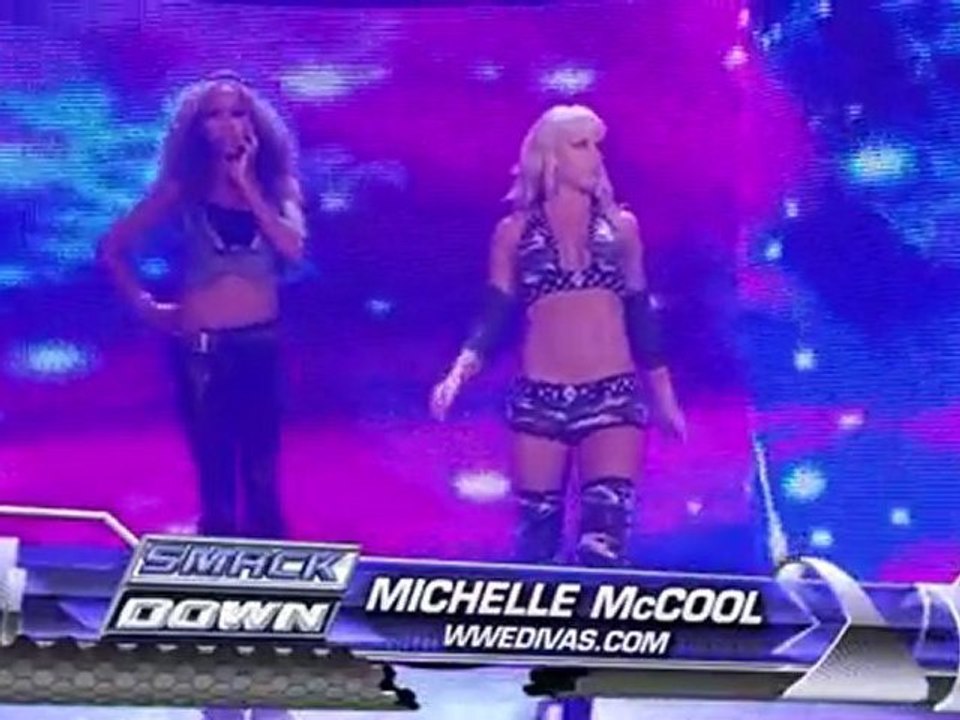 Michelle McCool With Alicia Fox vs. Gail Kim