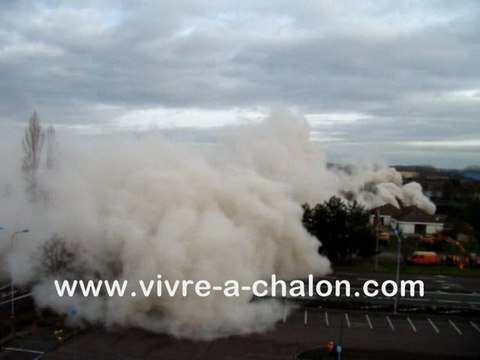 Destruction des tours - Chalon - 5 décembre 2009