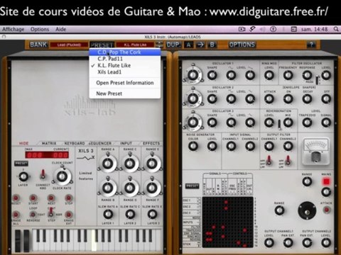 Tuto MAO XILS 3 LAB Test des Presets Leads par Didguitare