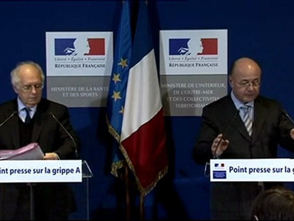 Point presse vaccination grippe A H1N1 18.12.09