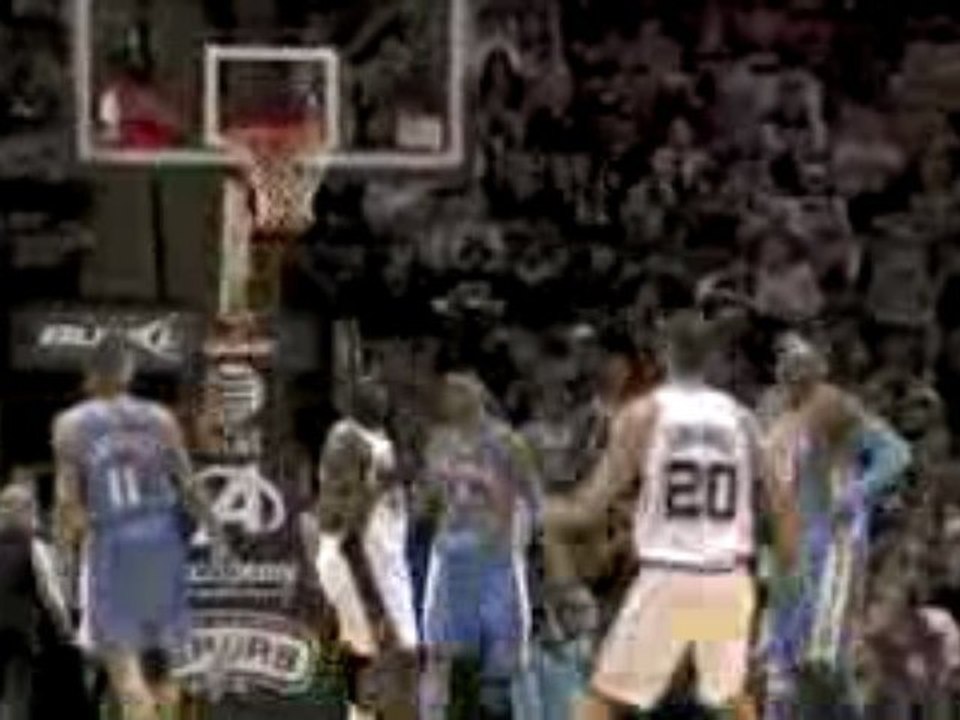 NBA DeJuan Blair gets an this circus shot over his head to f