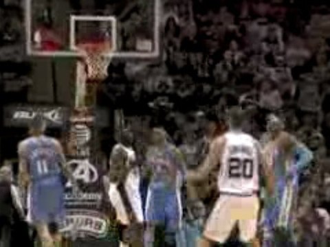 NBA DeJuan Blair gets an this circus shot over his head to f