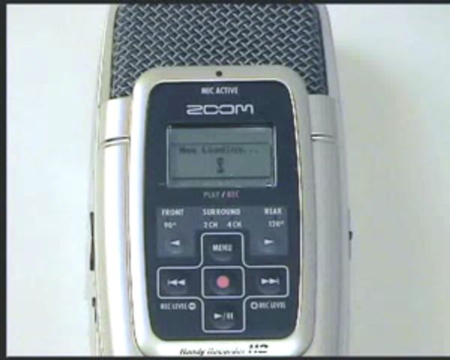 Allumage d'un Zoom H2