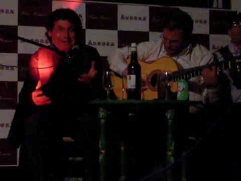 Diego Agujetas en las Bodegas Pedro Romero de Sanlúcar