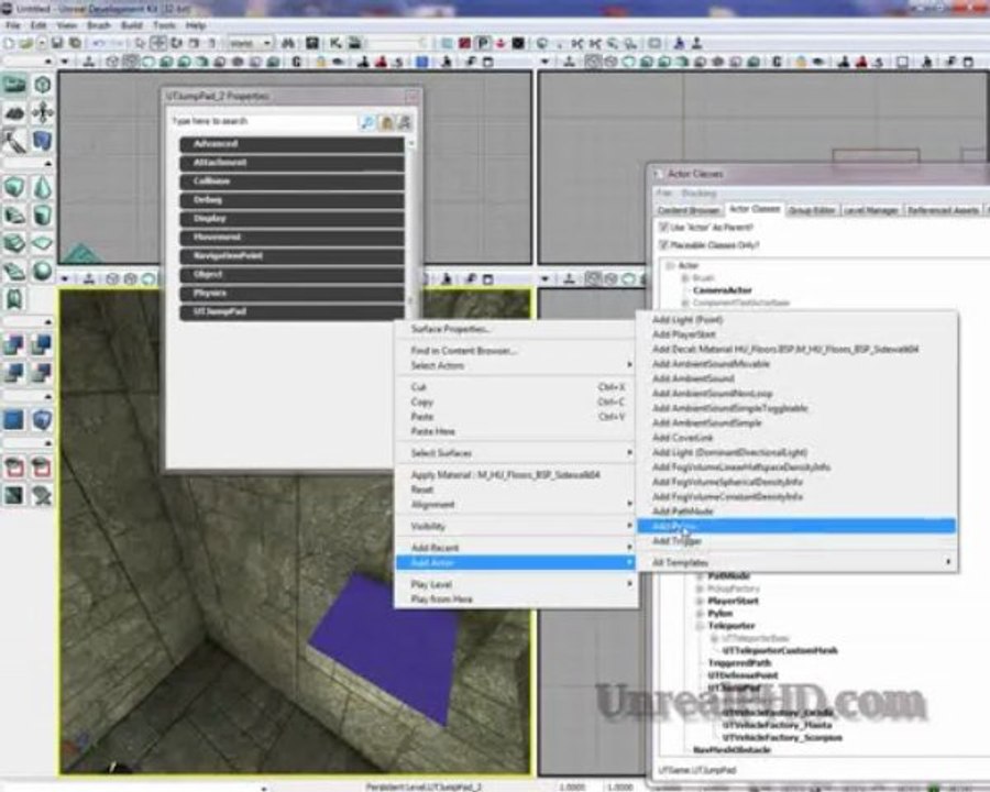Unreal Development Kit [UDK] - How to Add a Jump Pad in UDK