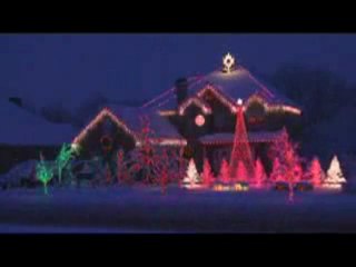 Maison décorée pour Noël
