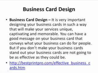 Business Card Design