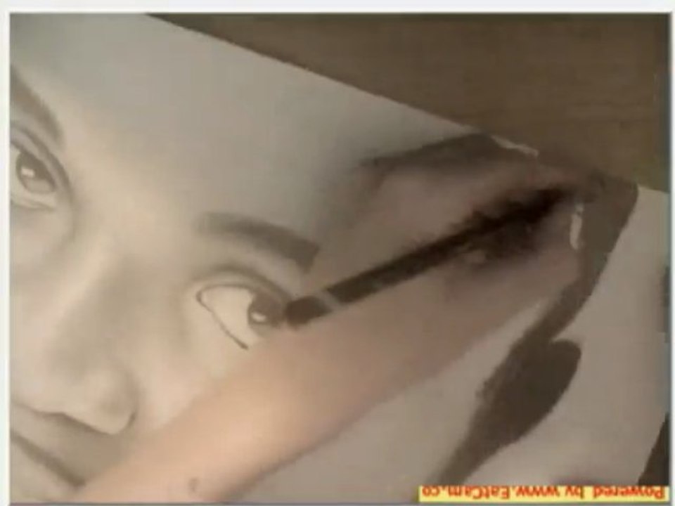 Akon drawing ( dessin ) with music Beautiful , fan art