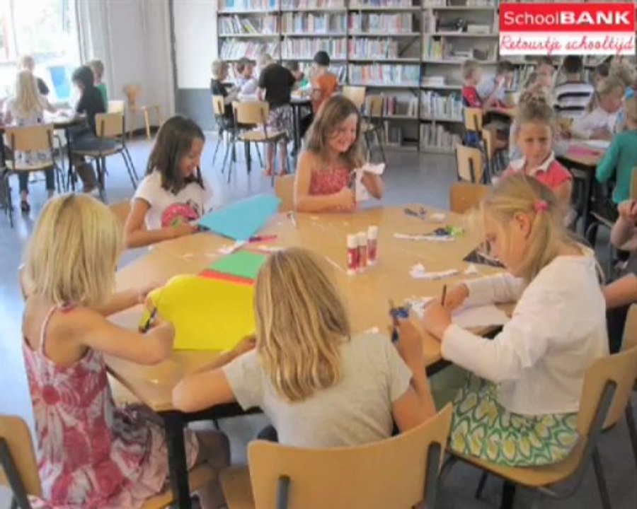 Schoolbank op de KreaDoe Beurs