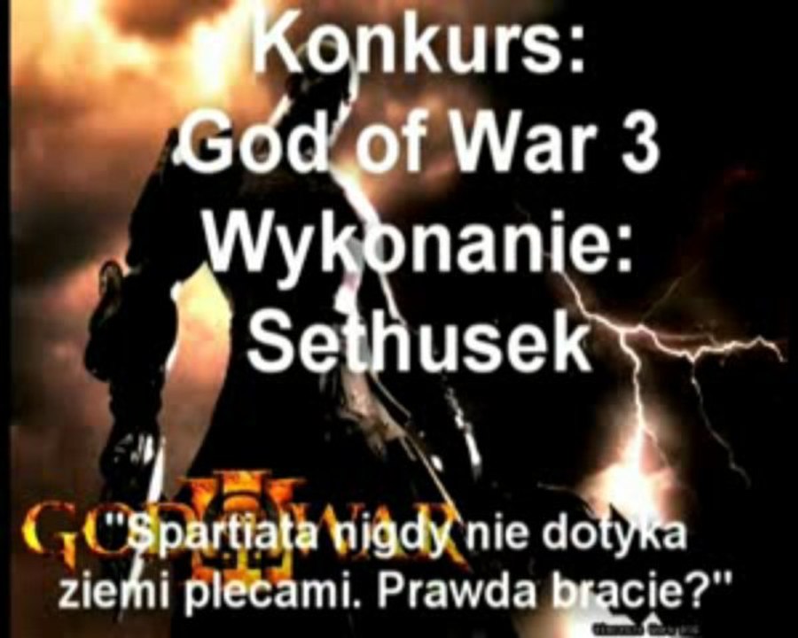 Konkurs God of War 3 - Sethusek