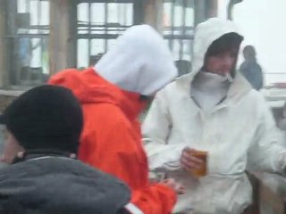 Bar en station a val d'isere en plein air