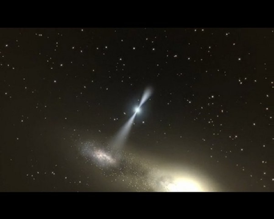 Quasar à l'origine d'une galaxie