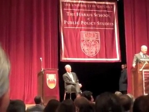 Ehud Olmert chahuté à l'université de Chicago