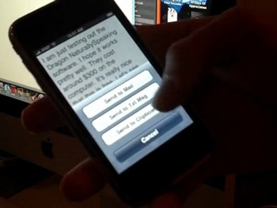 Dragon Naturally Speaking iPhone App