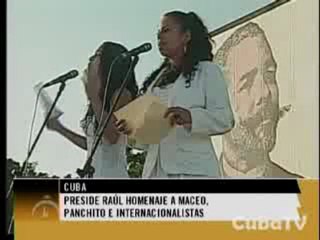 Preside Raúl homenaje a Internacionalistas cubanos