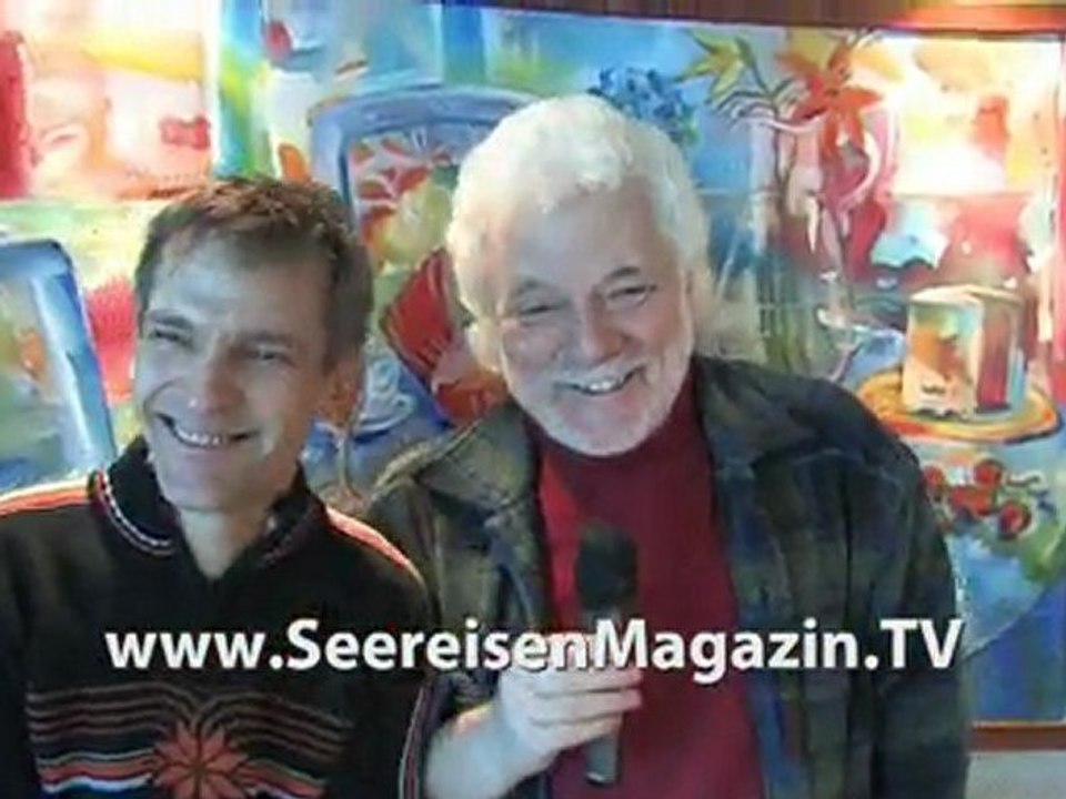 Beim Dreh für www.SeereisenMagazin.TV