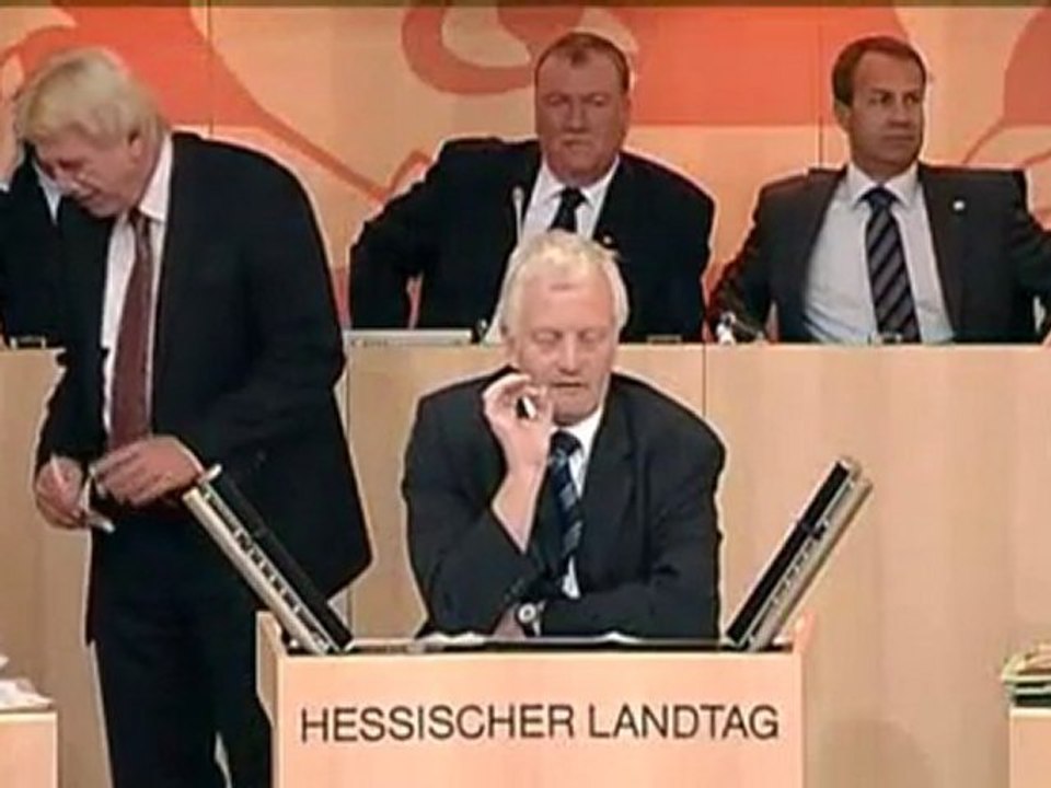 Besoffen im landtag- heinrich heidel (fdp)