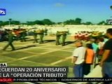 Homenaje en Cuba a martires de Operacion Tributo