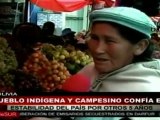 Reafirman bolivianos apoyo a Evo Morales