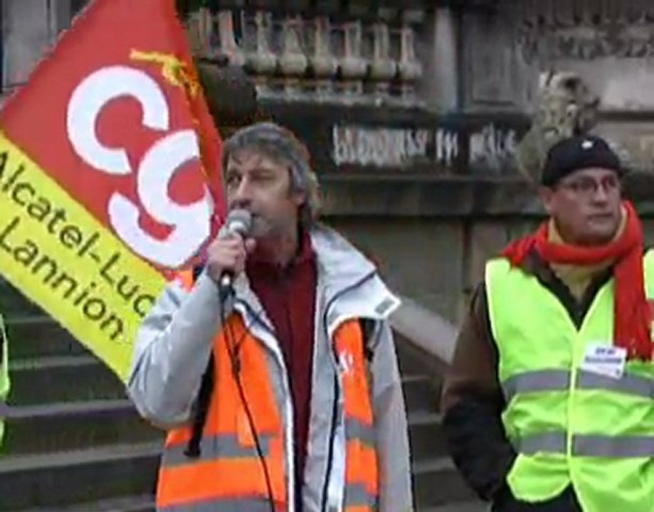 Manifestation Alcatel-Lucent à Rennes