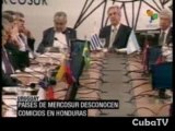 Cumbre Mercosur condena golpe en Honduras