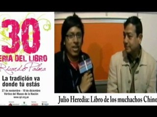 Julio Heredia en la 30 Feria Ricardo Palma