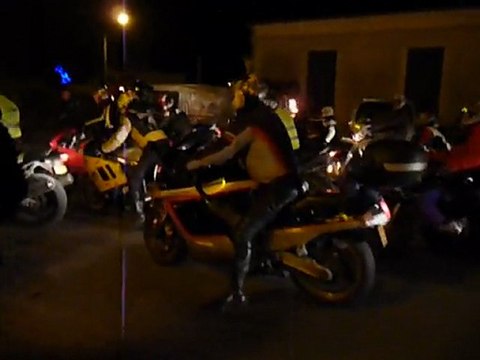 telethon motards du coeurs 2009 arrivee soir thenon