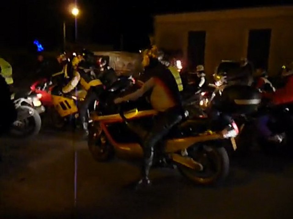 telethon motards du coeurs 2009 arrivee soir thenon