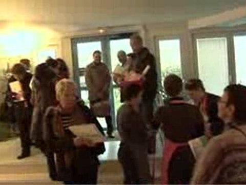 Arrivée des blogueurs - Salon du blog culinaire 2009